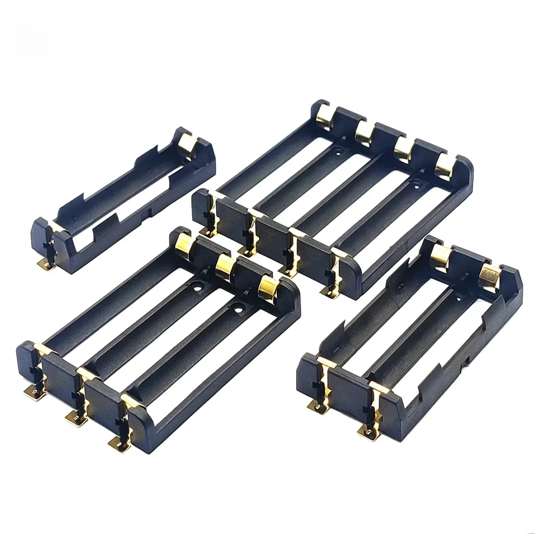 1x2x3x4x18650 suporte de bateria smt 18650 smd caixa de armazenamento recipiente de bateria banco de