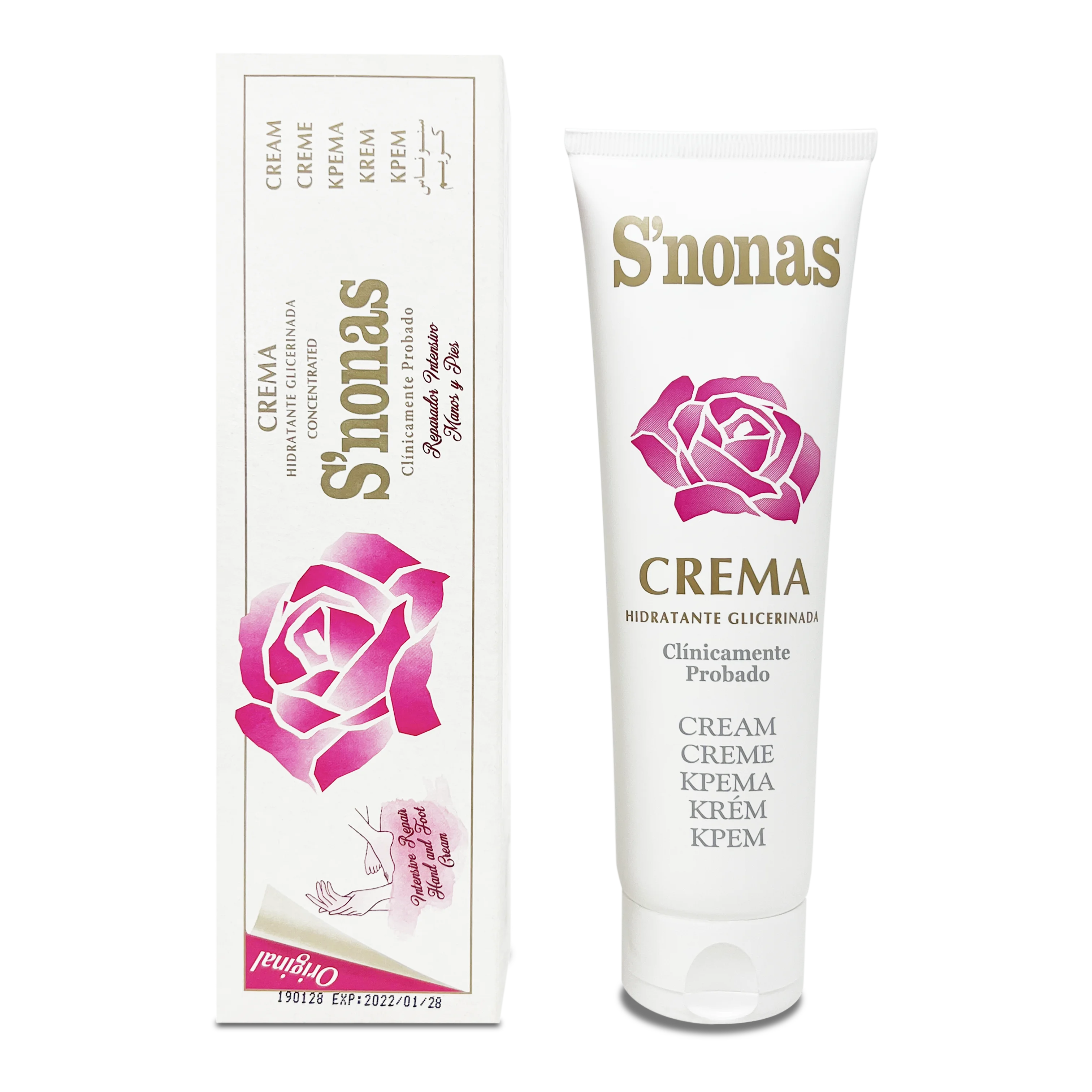 Crema Hidratante Glicerinada para Manos - Repara, Hidrata, Nutre y deja Suave tu Cuerpo