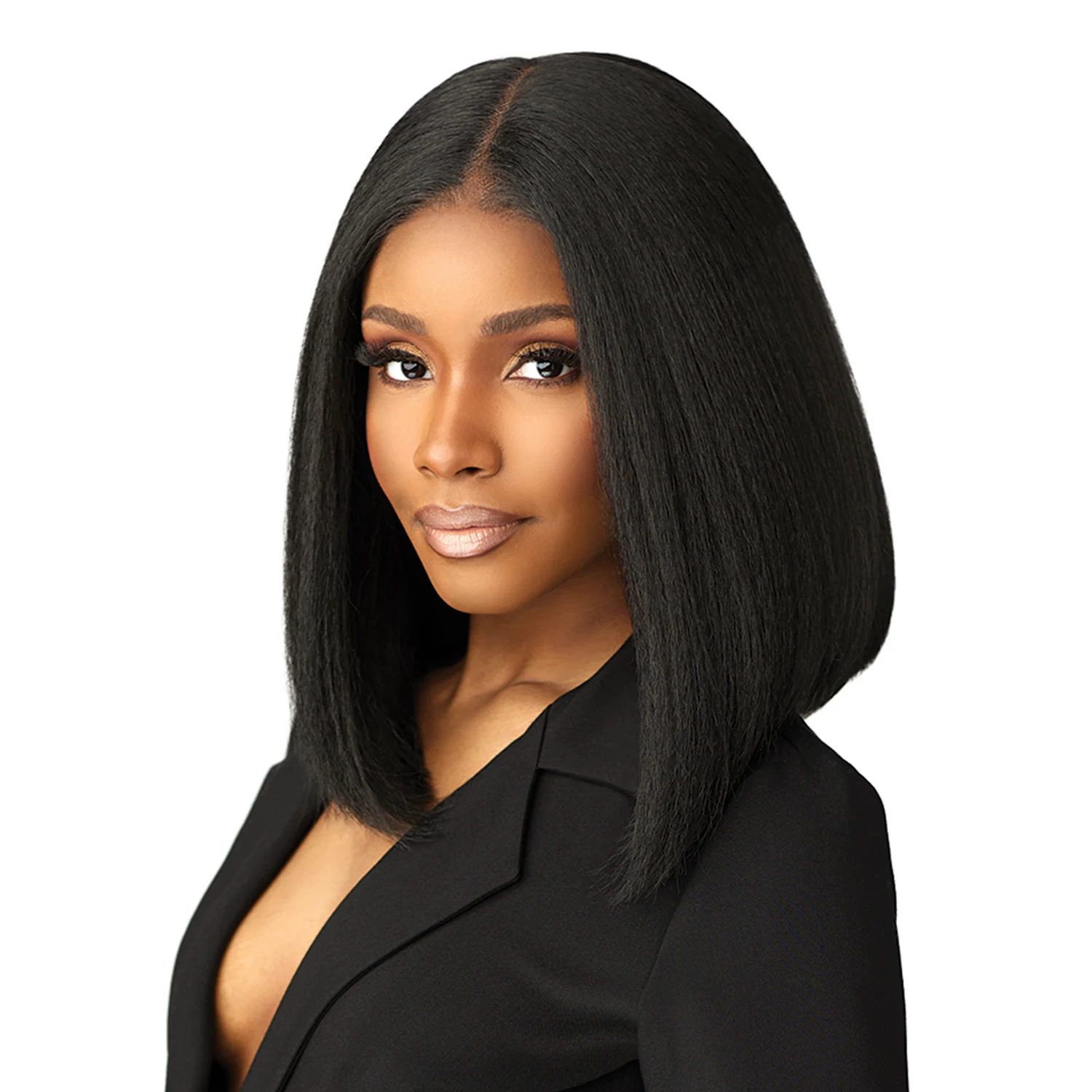 

Sensationnel HD Lace Front Synthetic Wig Butta Lace Glueless Chic Bob Lob Unit 8
