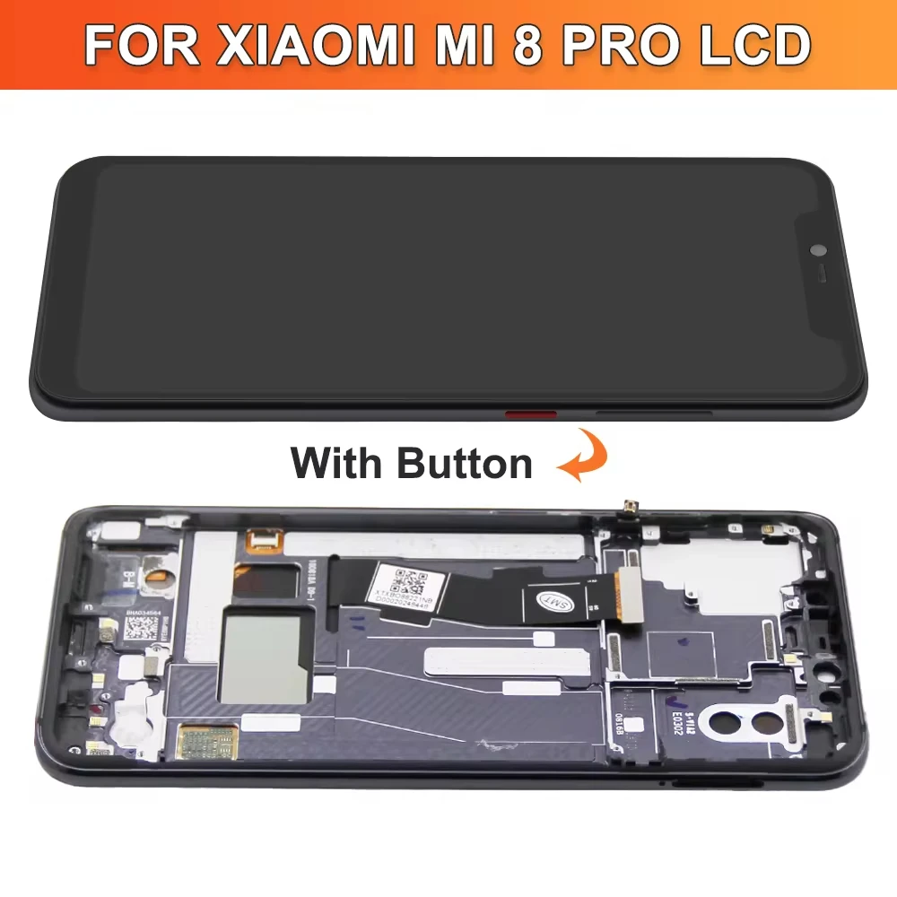 Bloc écran tactile AMOLED de remplacement, 6.21 pouces, pour Xiaomi Mi 8 Pro, M1807E8A, Mi 8 Explorer, original