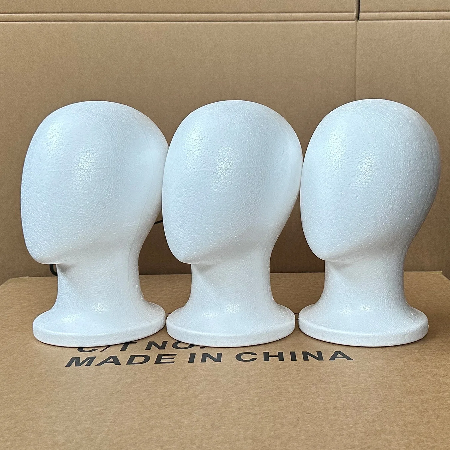 Foam Mannequin Head Stable Lightweight Wig Display Stand for Jewelry Headwear Hat Display Stand Manikin Head Foam Head Model