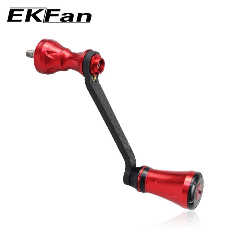 EKfan Aluminum Alloy Knob& Upgrade Version Carbon Fiber Fishing Reel Handle Suitable For SHI Spinning Fishing Tackle Accessory