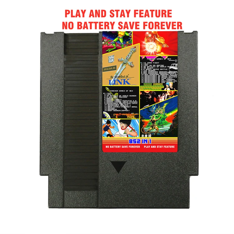 LIKEST DUO GAMES OF NES 852 in 1(405+447)Game Cartridge for NES Console System total 852 games 1024MBit Flash Chip in use