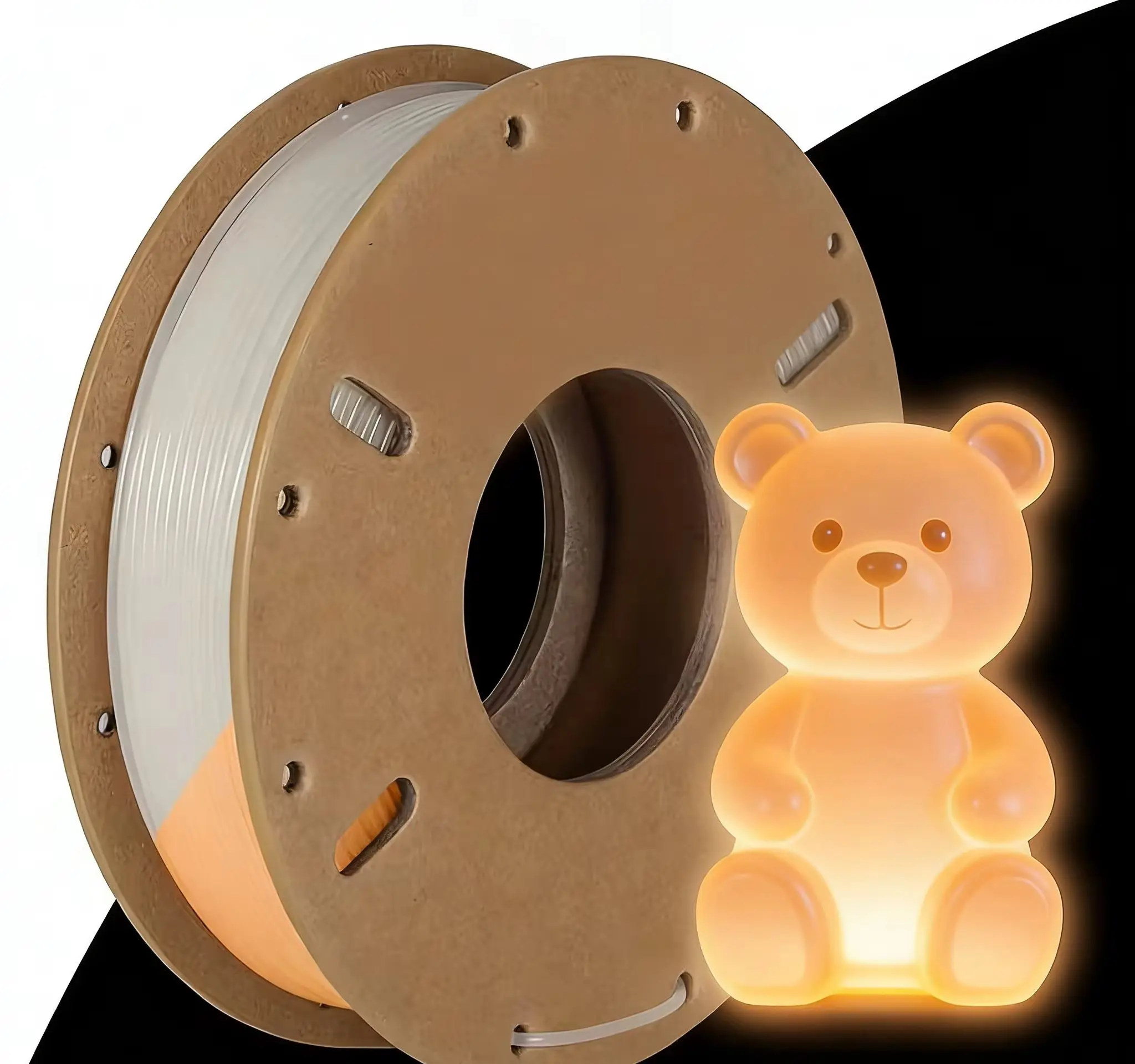 

Filajoy3D 3D Printing Filament PLA Glow Gradient White to Orange 1.75mm Diameter High Accuracy 250g Roll