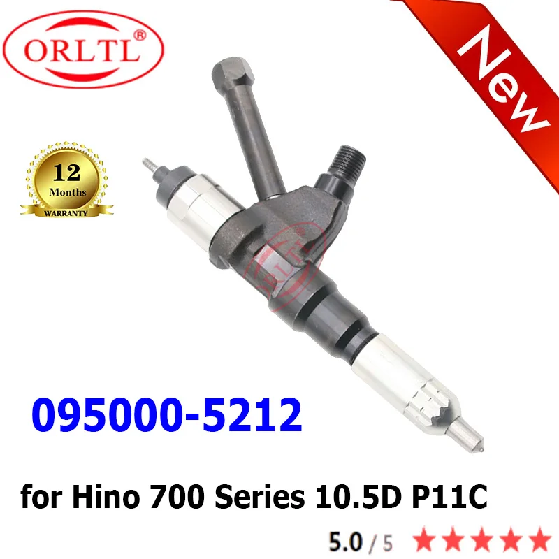 

095000-5212 Common Rail Diesel Injector 0950005212 095000 5212 23670-E0351 095000-5210for Hino 700 Series 10.5D P11C