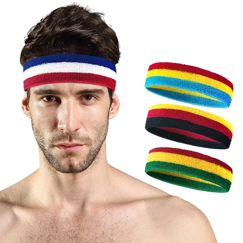 AliExpress 1PCS Fitness Running Cycling Sweatband Sweat Headband Men Women Elastic Breathable Yoga Hair Bands