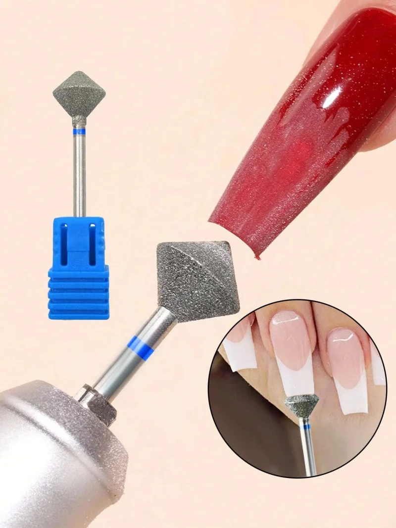 1/2/3/5pcs Diamante Sabbia Lime per unghie Trapano Punta per lucidatura per cuticole Testa per molatura per unghie Manicure elettrica Strumenti per salone di manicure