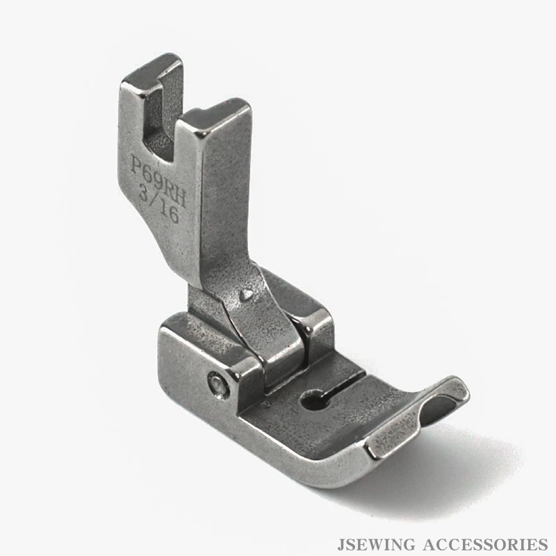 P69RH P69LH Hinged Piping Welting Cording Presser Foot For Industrial Single Needle Lockstitch Sewing Machine Parts 36069