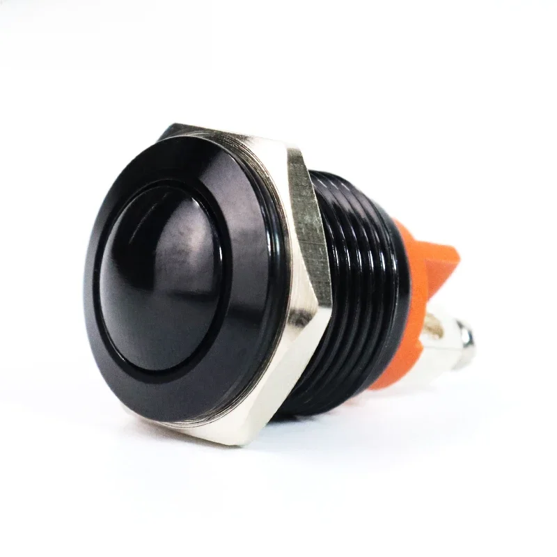 Przełącznik przyciskowy 16 mm NC Normalnie zamknięty Mini Elektryczny Wodoodporny Chwilowy 1NC Małe metalowe przełączniki Start Stop VaneAims — zdjęcie 2