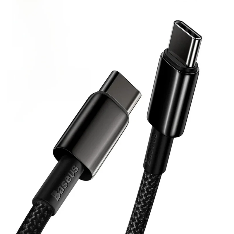 Baseus 100W Type C-kabel voor iPhone 15 USB C PD snel opladen oplader draadkoord voor Macbook Samsung Xiaomi Type C USB C-kabel - afbeelding 2