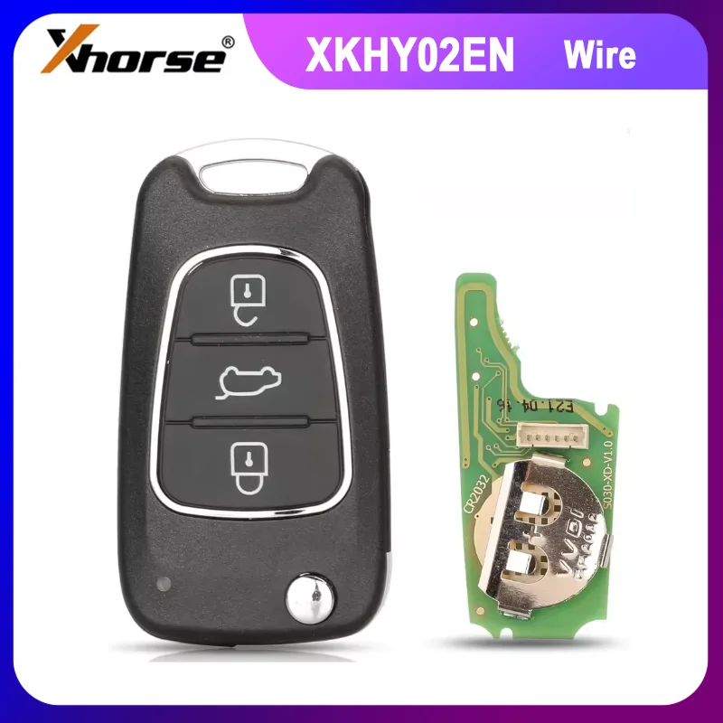 

1/2/5PCS Xhorse XKHY02EN Wire Remote Key for Hyundai Type 3 Buttons