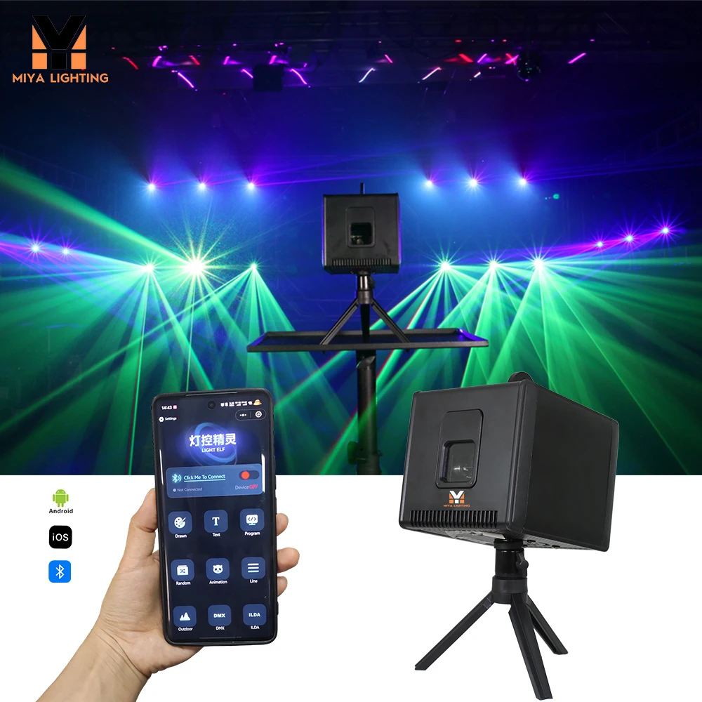 

Premium APP-Controlled ILDA RGB Laser Lights for Stage Events Christmas Parties Club Bars