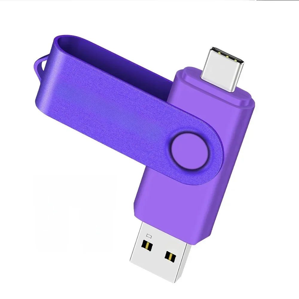 TYPE-C clé USB 128GB capacité réelle clé USB 64GB porte-clés gratuit clé mémoire cadeau d'affaires créatif rouge U disque bleu 32G
