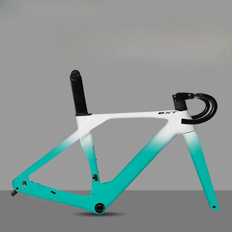 AliExpress BXT Carbon Frame Disc Brake, Max 700 x 32C, AERO Road Bicycle Frameset, BSA T47, Full Internal Cable with Handlebar, DI2