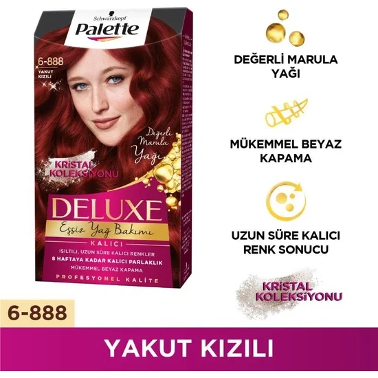 

Schwarzkopf Palette Deluxe 6-888 Autumn Red Hair Color Color Red