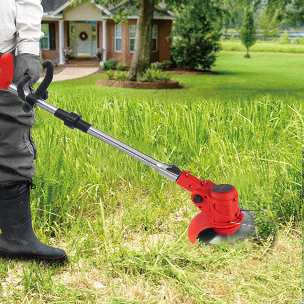 850W/650W Elektrischer Kabelloser Rasentrimmer 18000RPM Handgehaltener Unkrautentferner mit Verstellbarem Behälter Gartenwerkzeug mit 2 Stück 21V Akkus – Detail 15