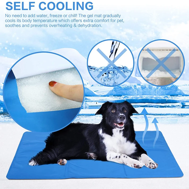 Summer Cold Gel Cooling Mat For Pet Mat Pad Cool Down Pet Ice Pad Mattress Cool Mat Dog Cat Bed