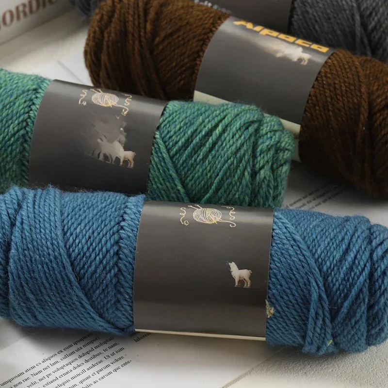 500g Alpacawol 245 dik breigaren Meerkleurig Herfst en winter Modieus cadeau voor mannen en vrouwen DIY breimateriaal Kit voor warme truien, jassen, sjaals, hoeden, handschoenen, beenwarmers, - afbeelding 2