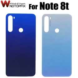 New Glass For Xiaomi Redmi Note 8t Back Battery Cover Door Rear Glass For Redmi Note 8 t Battery Cover Housing Case + Gule