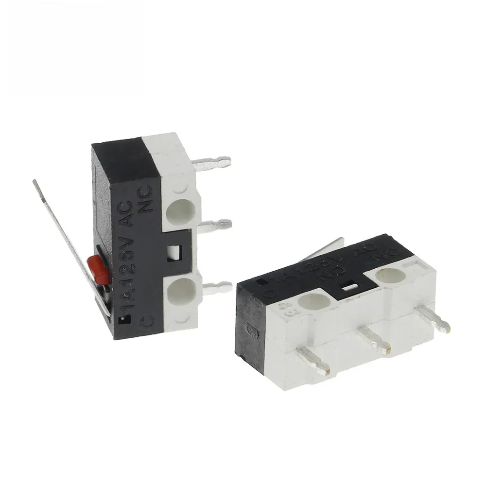 100 szt. Wyłącznik krańcowy Przełącznik przyciskowy 1A 125 V AC Przełącznik myszy 3-pinowy mikroprzełącznik — zdjęcie 2