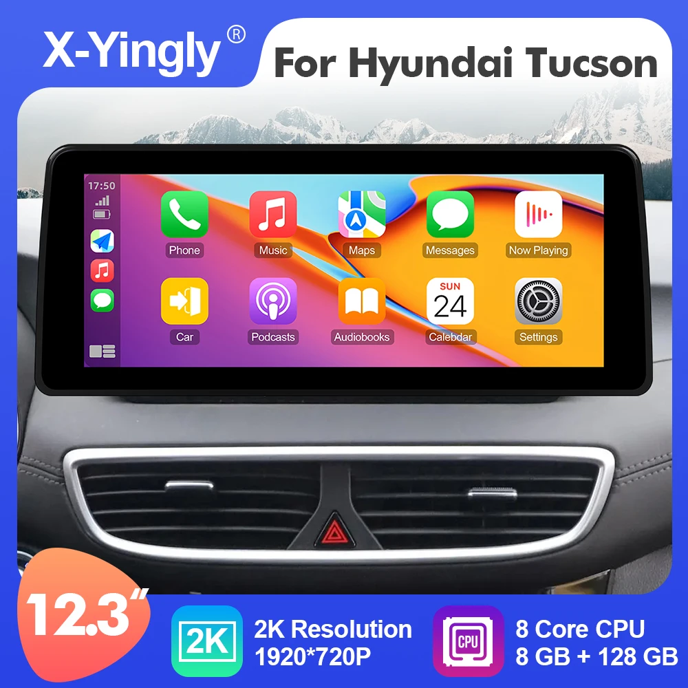 

Android 12 12.3inch Car Multimedia Radio Player For Hyundai Tucson 2017-2021 GPS Stereo System Carplay Navigation 4G