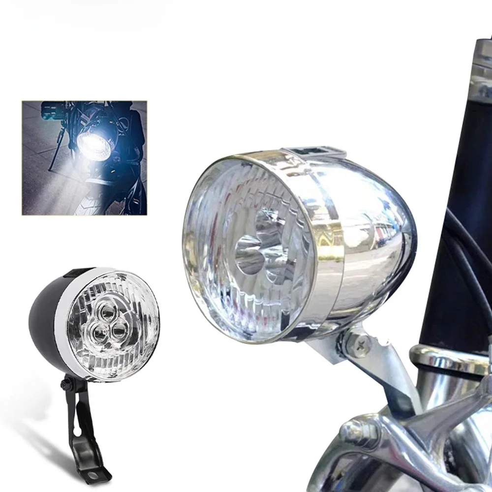 AliExpress cycle zone 3 LED Vintage Bicycle Front Light USB Rechargeable Headlight MTB Flashlight Retro Design Cycling HeadLamp for Night Riding