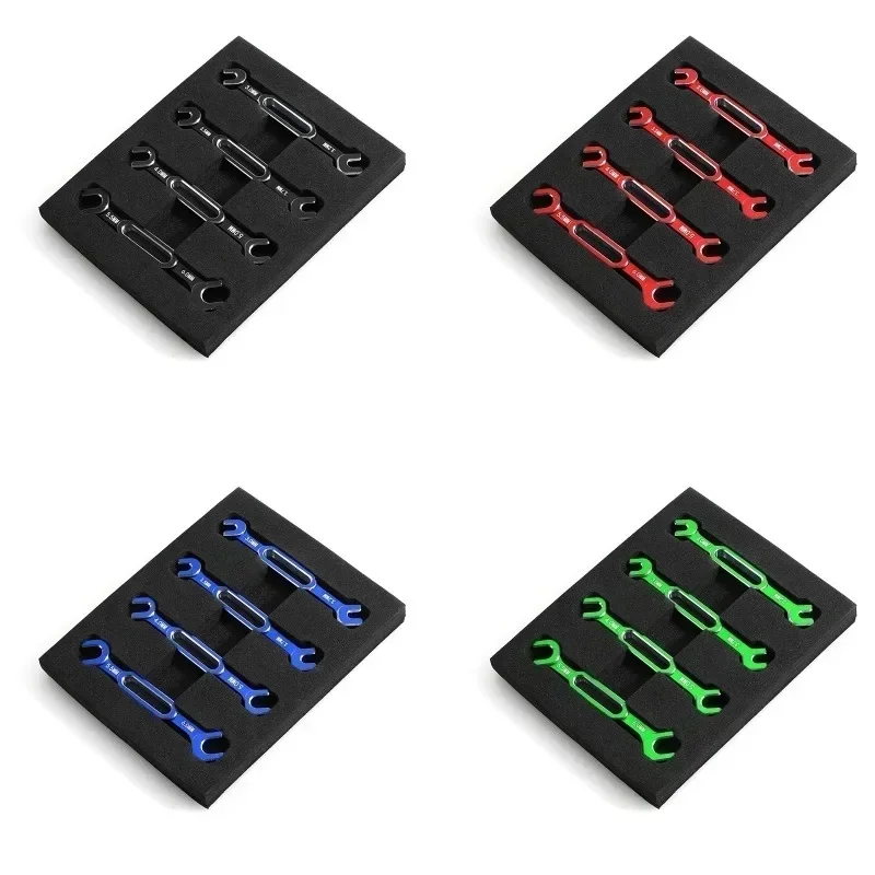 Clé 3/3.2/3.5/3.7/4/5/5.5/6mm, tendeur d'écrou, dissolvant de Joint d'extrémité sphérique, outil universel pour voiture RC Drone bateau 4 pièces