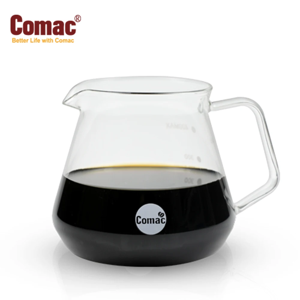 Comac Glass Coffee Server Pot Drip Kettle 400ml (G7)