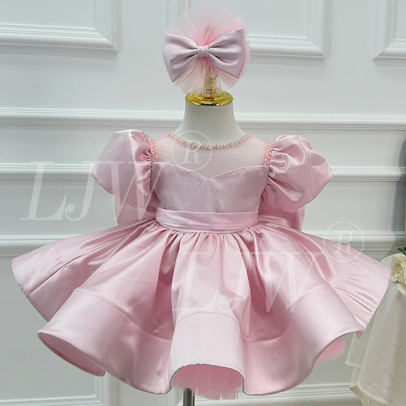 فستان عيد ميلاد الطفل فستان الأميرة بأكمام منتفخة للفتيات الذين تتراوح أعمارهم بين 1-12 سنة فستان مسابقة الجمال للفتيات فستان فتاة الزهور #3
