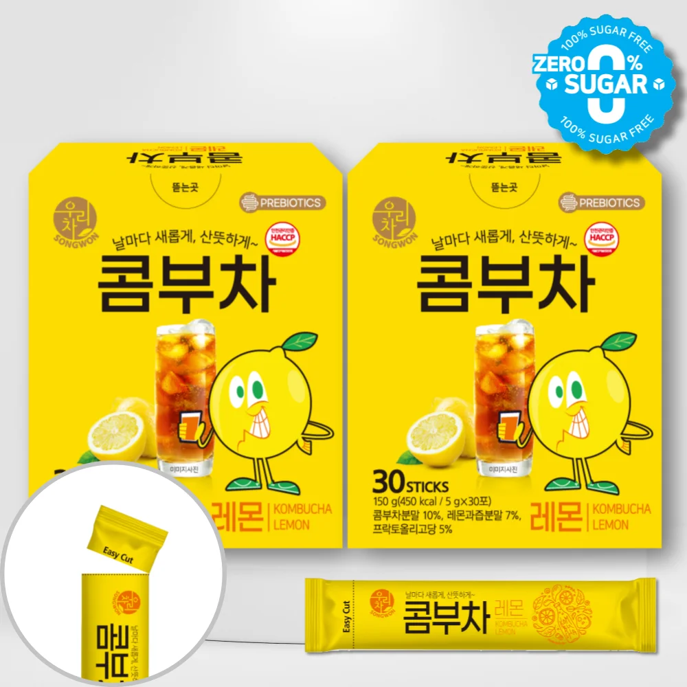 송원 우리차 콤부차 레몬 30Tx2개