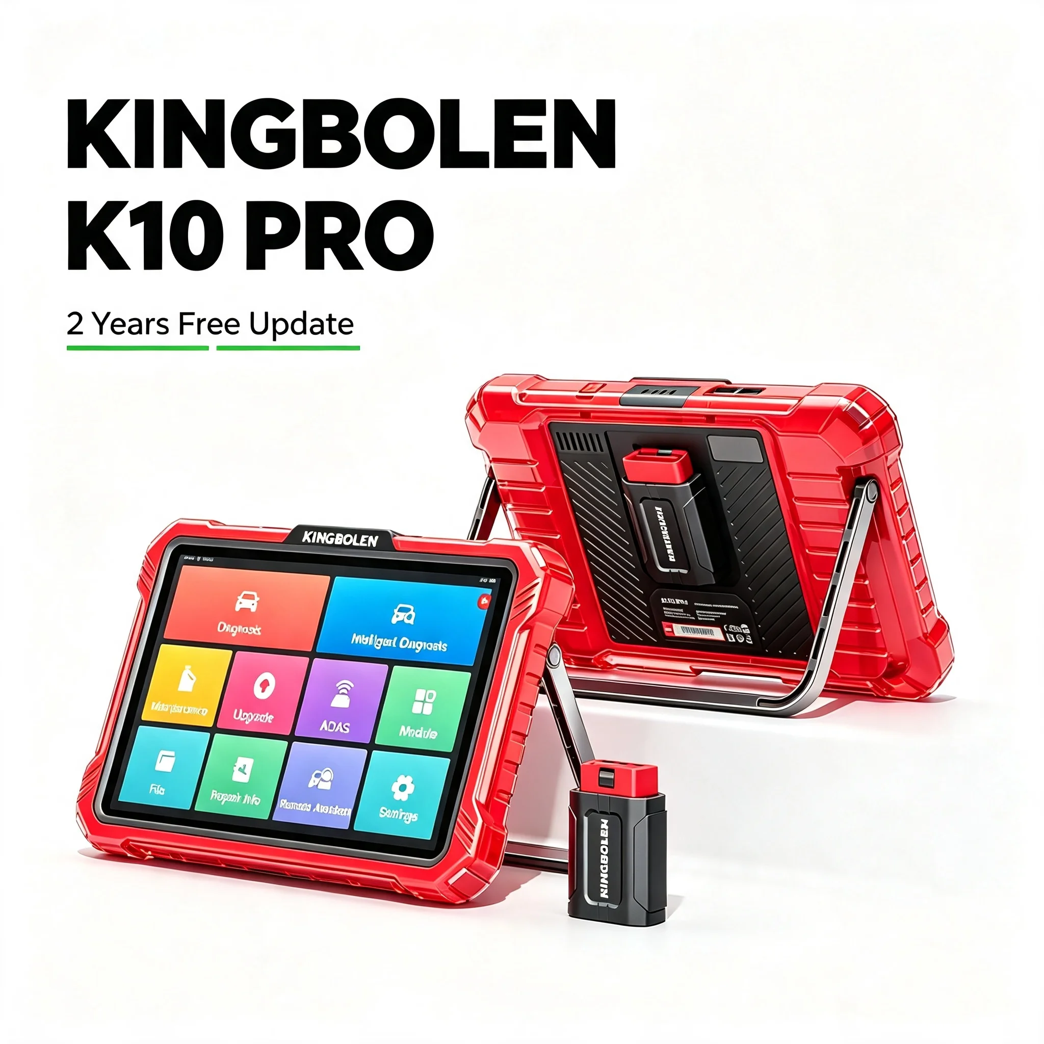 KINGBOLEN K10 PRO / K10 ELITE OBD2 Scanner - Vollsystem-Diagnosetool mit Topologiediagramm, CAN FD & DOIP Protokoll, 40+ Reset-Funktionen, 2 Jahre kostenlose Updates
