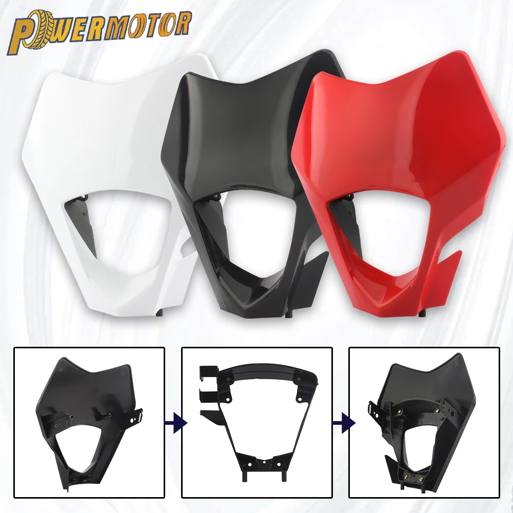 Для газового газа EC 300, маска для фар мотоцикла 250 250F 350F EX 450F MC 2021-2023, фары для мотокросса, пластиковый защитный чехол
