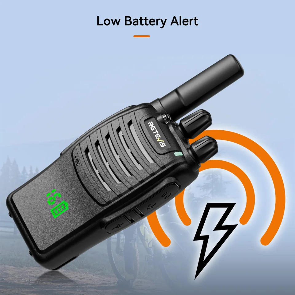 Retevis H777H Walkie-Talkie, 6-teilig, Zwei-Wege-Radio, Walkie-Talkie, PMR/FRS, Kommunikationsradio, tragbar, mit Sechs-Wege-Ladegerät, Gegensprechanlage – Detail 14