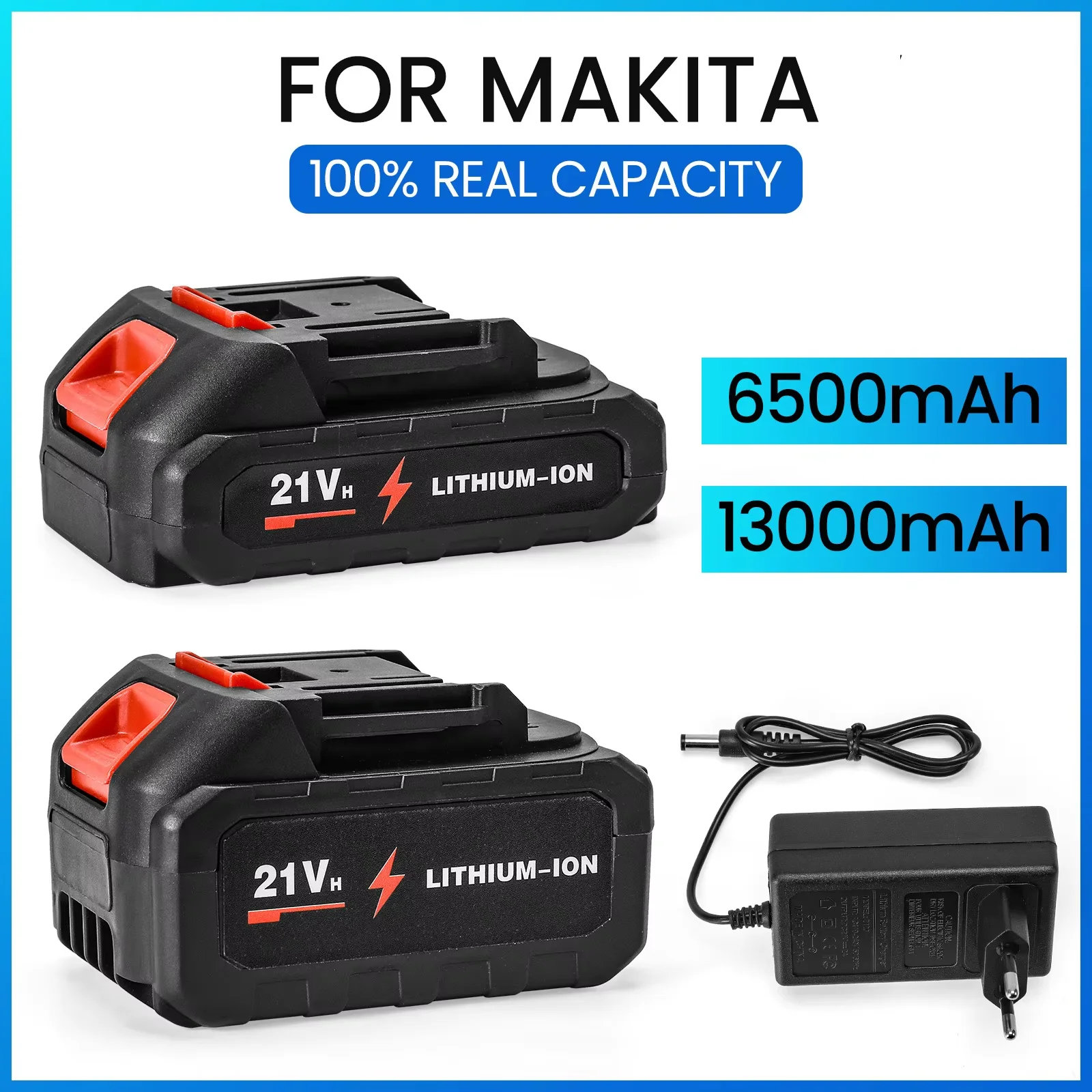 Batterie de remplacement pour outil électrique rechargeable Makita, compatible avec les modèles BL1860B, BL1860 et BL1850, 13000 mAh, pour outils Makita à batterie lithium-ion.