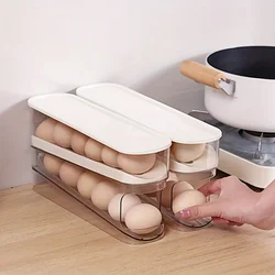 Refrigerator Egg Storage Box Automatic Scrolling Egg Holder Household Large Capacity Kitchen Dedicated Roll Off Egg Storage Rack