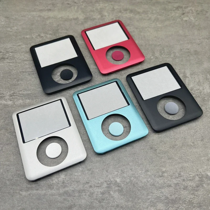 Czerwony Czarny Szary Srebrny Jasnoniebieski Obudowa przedniej płyty czołowej Przycisk obudowy z okienkiem obiektywu do iPod Nano 3rd Nano 3 4GB 8GB — zdjęcie produktu 2