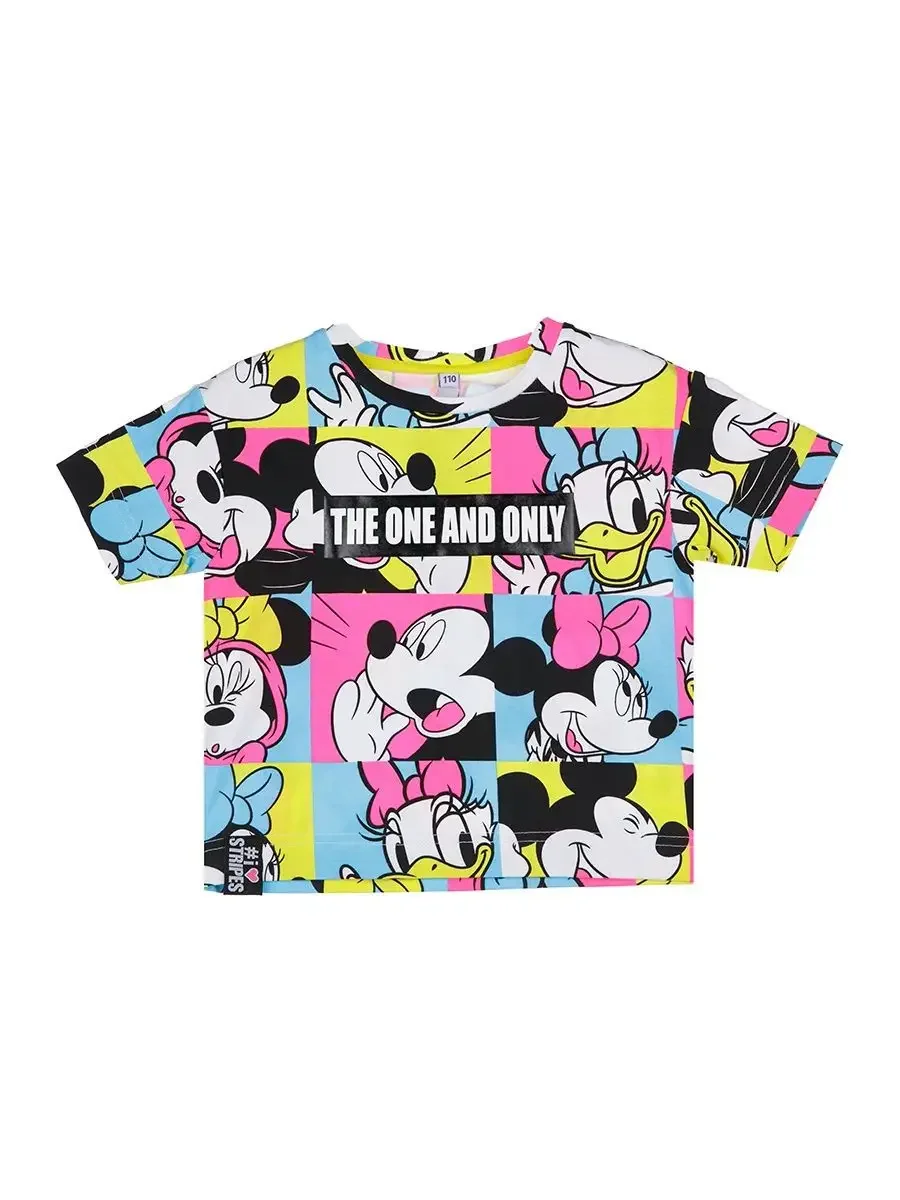 Summer Kids T-shirt Tops 3D Mickey Mouse Hoodlum Rabbit Tom & Jerry Boys Girls Short Sleeve T-Shirt 4~14y Kids Anime T Shirt