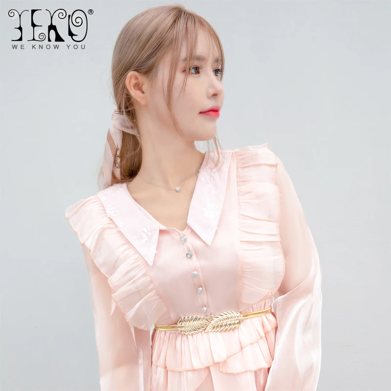 YEKO women new fashion decorative outer belt female versatile ins style