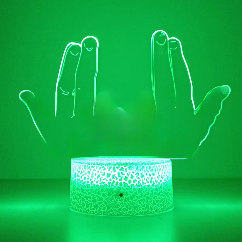 LED veilleuse célébrité JUL pour les Fans chambre décoration éclairage cadeau d'anniversaire alimenté par batterie couleur changeante 3d lampe Jul