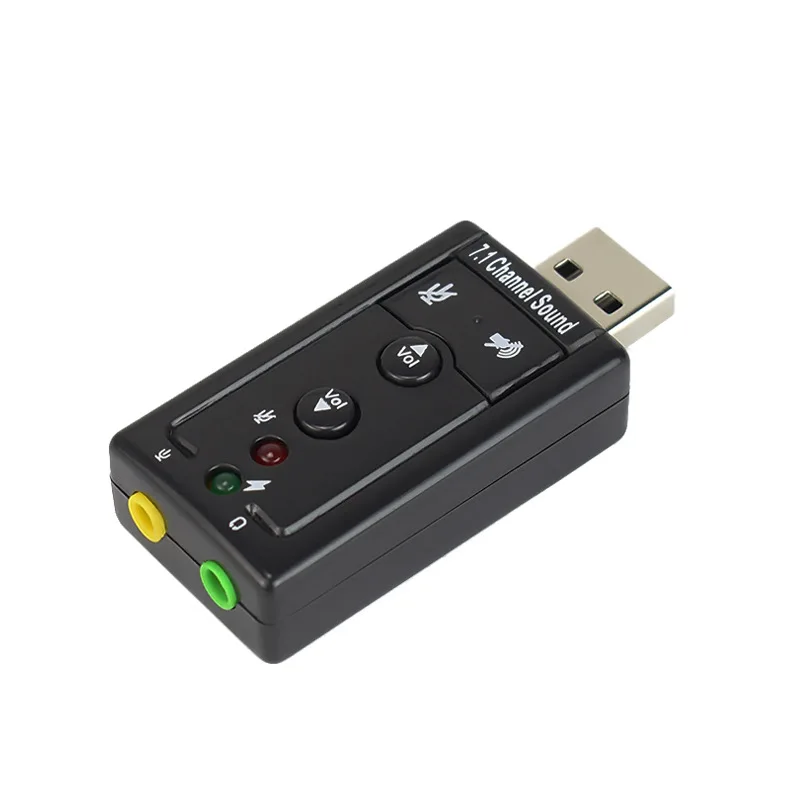 NewSound card  Laptop desktop computer sound card USB sound card 7.1 sound card analog 7.1 computer sound card