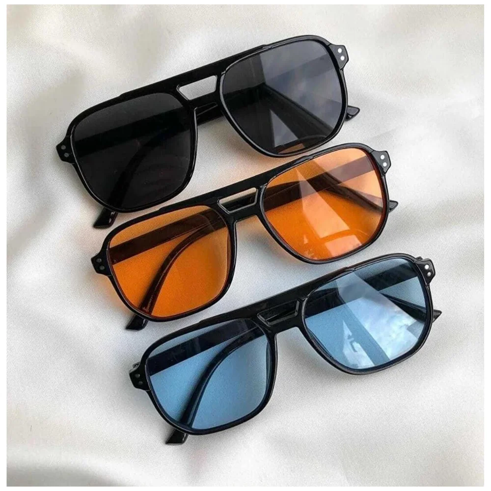 New Season Tinted Glass Unisex Triple UV Filter Beach Holiday High Protection Gift Accessories Sunglasses Set Unisex Sunglasses 3