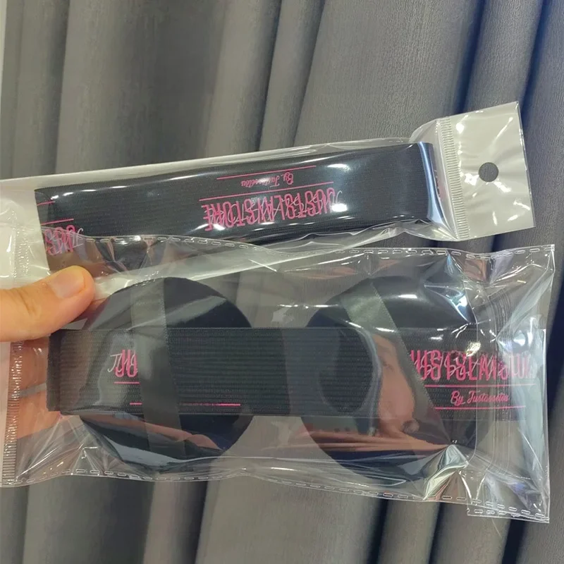 Bandes élastiques pour perruque avec Logo personnalisé, 1 pièce, bande de fusion de dentelle 2.5/3/3.5/4cm, bande de perruque pour faire fondre les bords du dentelle, bande souple