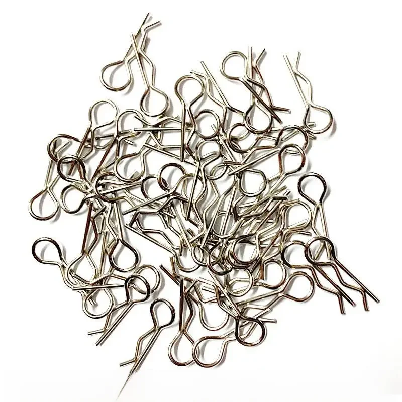 Clips de carrosserie pour voitures RC Trax Scx10 Hsp, broches, loquet de boîtier, boucles R, partenaires, 1/5, 1/6, 1/7, 1/8, 1/8, 1/12, 1/16, 50 pièces