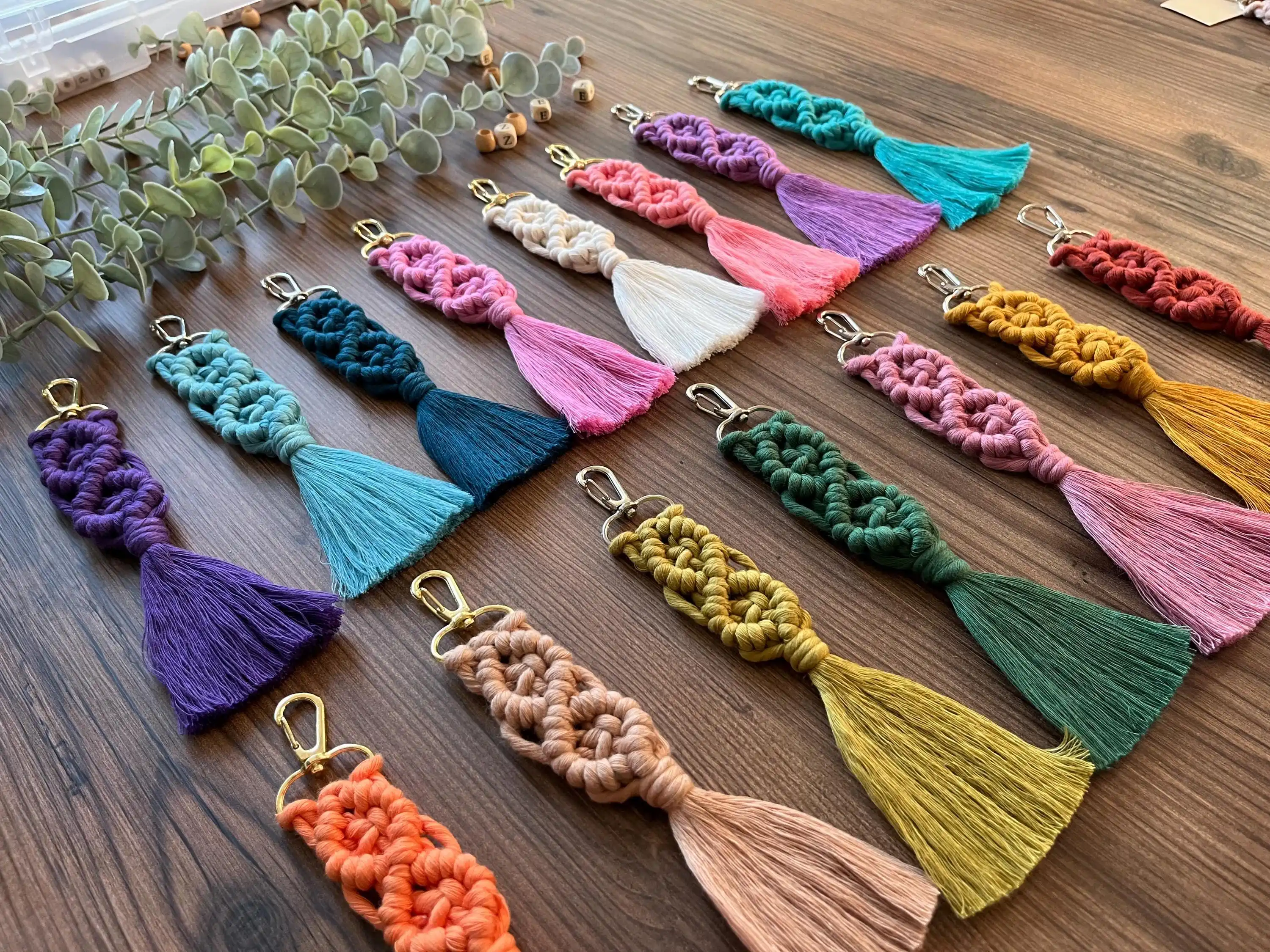 25/50/100 Wedding Gifts In Bulk, Macrame Keychain, Wedding Favors, Baby Shower Gifts, Engagement Gifts, Bridesmaid Gifts