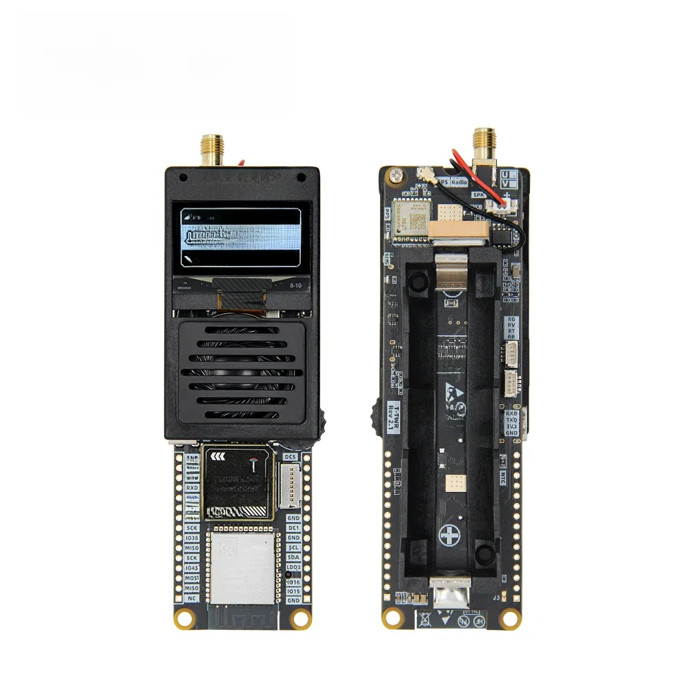 LILYGO® T-TWR REV2.1 ESP32-S3 Walperforated-Talkie Développement Conseil L76K GNSS Tech Avec 1.3 pouces OLED PMU AXP2102 Batterie Support GPS
