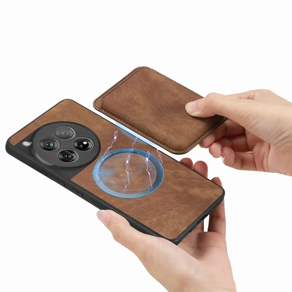 Dla Oneplus 15T 15R 15 13 12 13R 5G Odpinane skórzane etui na karty OnePlus ACE 5 Pro 6T N6 Magnetyczna osłona tylna One Plus Nord 6 Etui — zdjęcie produktu 7