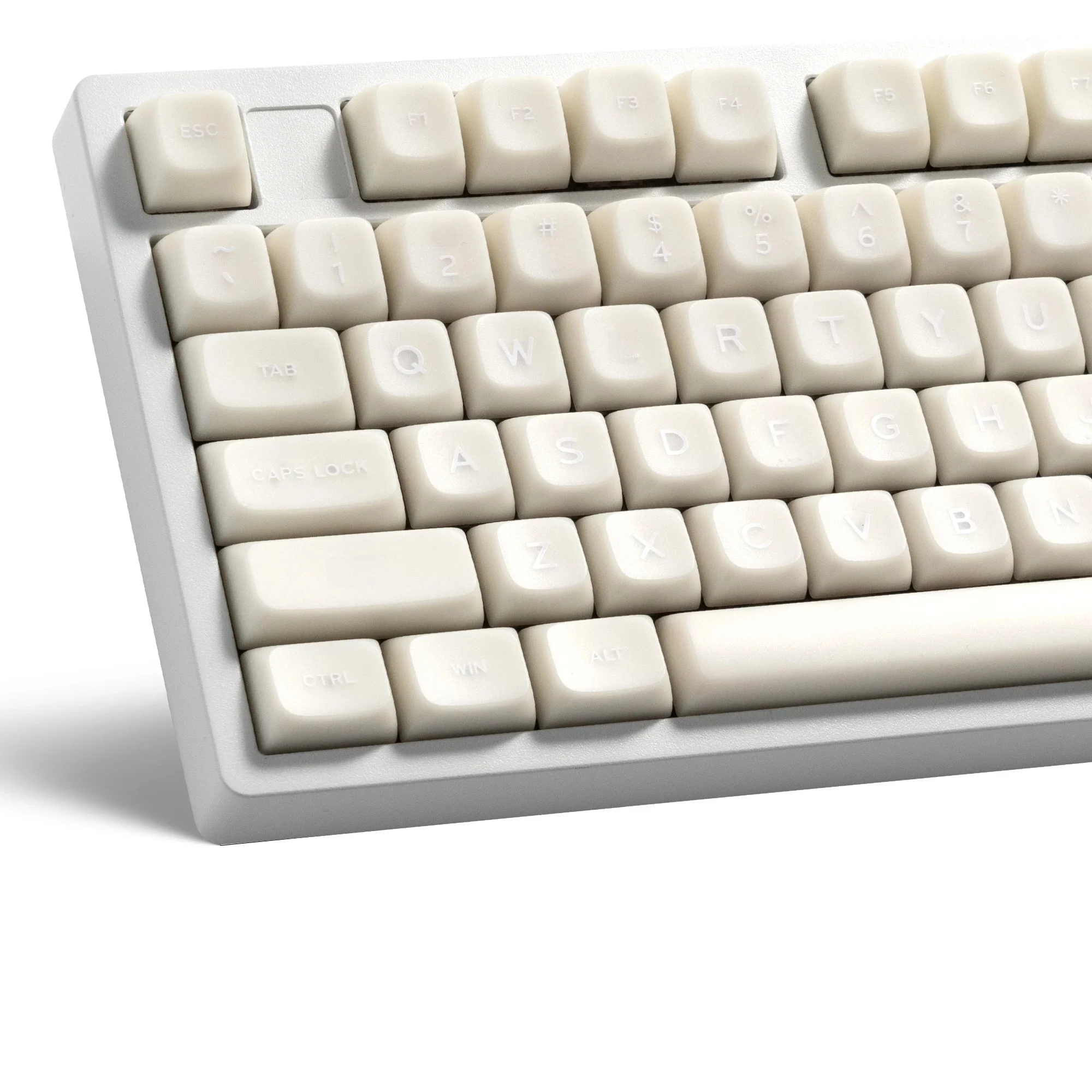 XVX MDA Profile White Jade Double Shot PBT Keycaps Set Translucent Shine Through Keycaps do klawiatury mechanicznej 132 klawisze — zdjęcie produktu 7