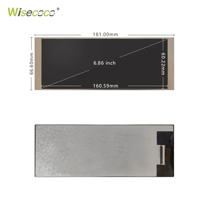 Imagem -03 - Wisecoco-forno Microware Placa de Controle Mipi Exibição Ultra Ampla Tela Lcd Stretch Bar Automotivo Ips Tft 68 128x480