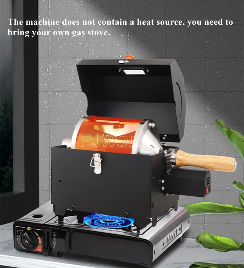 7KG Electric Coffee Roaster Coffee Bean Nuts Baking Machine Home Outdoor Roasting Machine Stainless Steel