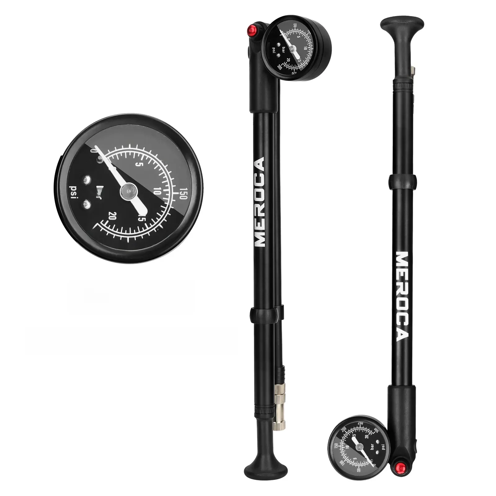 AliExpress MEROCA Mtb Pump 300psi Air Pressure For Front Fork Shock Absorber Pump Rear Bladder Portable Bicycle High-Pressure Air Pump